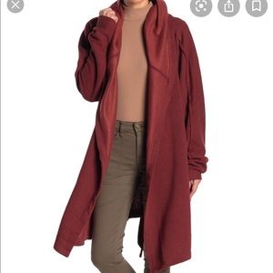 Free People Willow hooded oversized cardigan xs/s
